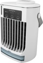 Focket Portable Air Conditioners, 3 Speeds 500ml Air Cooler Humidifier USB Desktop Powered Cooling Fan with for Office Camping White White