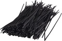 250 Piece Metallic Twist Cable Cord Wire Ties Reusable Fastening (6 Inch, Black)