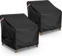 KylinLucky Waterproof Patio Chair Covers 2 Pack 23W x 23D x 33H inches，Lawn Outdoor Furniture Covers Black