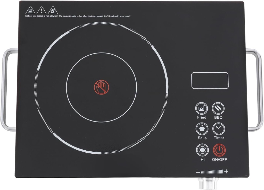 Portable Induction Cooktop,Electric Ceramic Hob with LCD Sensor Touch,1300W Electric Countertop Burner for Kitchens Offices Hotels