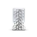 AHS Acrylic Glove Dispenser – Heavy-Duty Clear Holder for Gloves, Masks, Glasses, Shoe Covers, Hair Nets, Trash Bags & More | Freestanding Mount | 8.5"L x 7.2"W x 15.4"H | Pack of 1