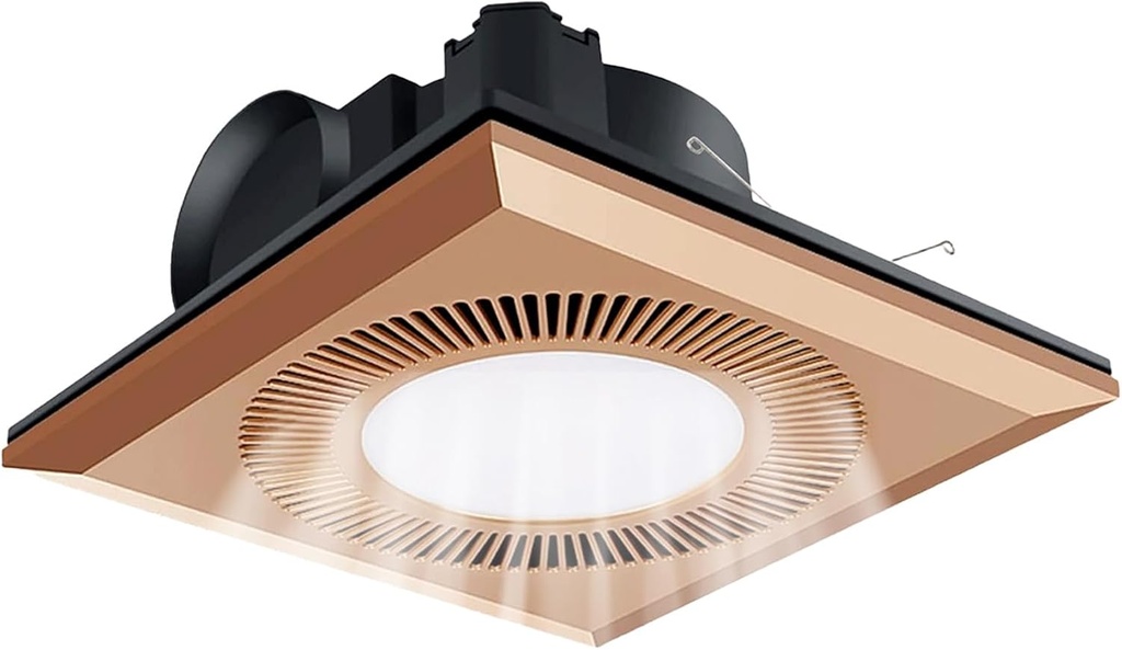 Bathroom Exhaust Fan with LED Light,Ventilation Fan Light Combo for Ceiling,Quiet Bath Vent Fan 165 CFM & 1.2 Sones for Bathrooms Shower Restroom Laundry Toilets Hotels