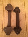 Gate Barn Shed Door Pull Handle Rustic Cast Iron 9" (Set of Two) 05124