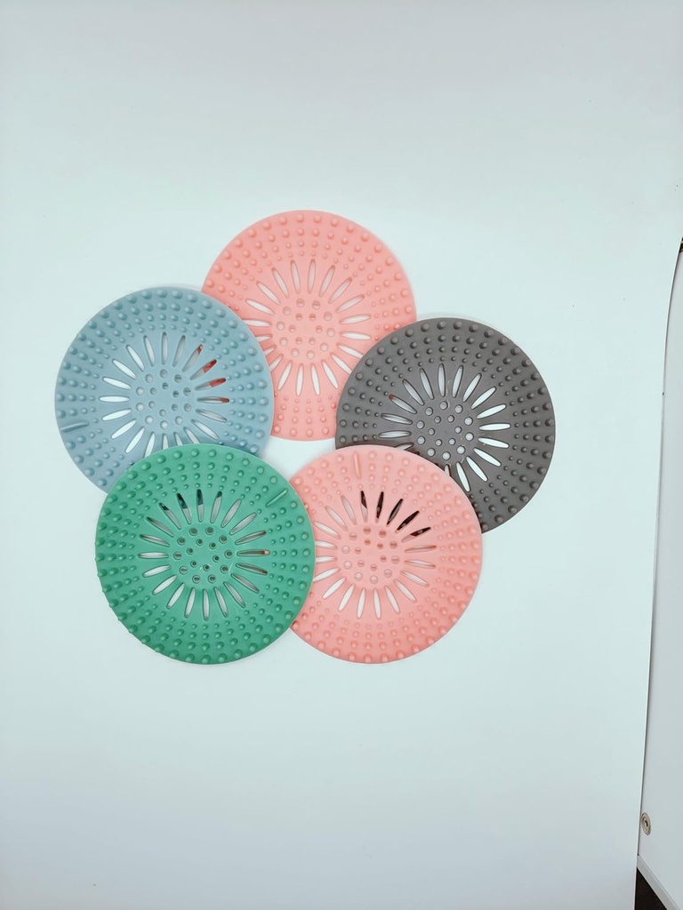 [BRSRA2Q7CVYBEDLP] Hair Catcher Shower Drain Covers Protector Silicone Bathtub Hair Stopper Easy to Install and Clean Suit for Bathroom Bathtub and Kitchen