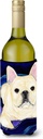 Caroline's Treasures SS8126LITERK French Bulldog Wine Bottle Hugger Bottle Cooler Sleeve Hugger Machine Washable Collapsible Insulator Beverage Insulated Holder