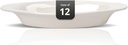 Stoneware Wide Rim Commercial Grade Dinnerware America White, Rarebit Dish 12oz, Case of 12