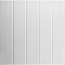 À LA MAISON CEILINGS R104 Bead Board Foam Glue-up Ceiling Tile (21.6 sq. ft./Case), Pack of 8, Plain White