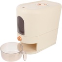 IMIKEYA Grain Dispenser with Measuring Cup Airtight Rice Storage Container for Kitchen Pantry Versatile Food Organizer for Rice Flour Nuts Beans and More Modern Design Capacity