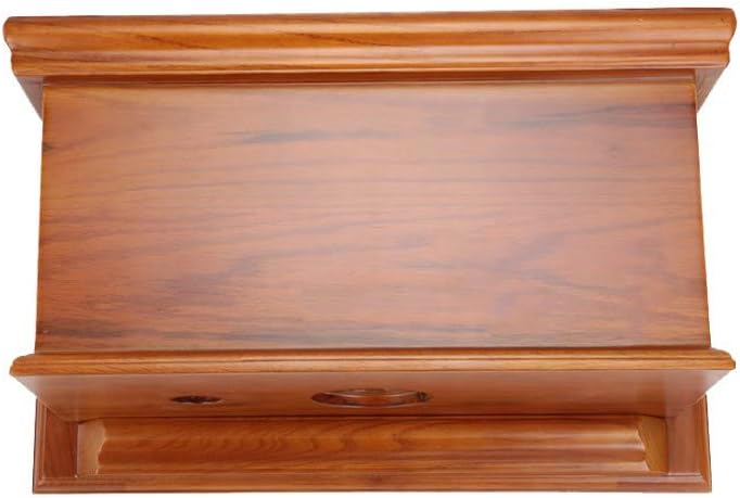 Renovators Supply Manufacturing Light Mahogany Wooden Flat Front Panel High Tank Toilet Part Tank Only