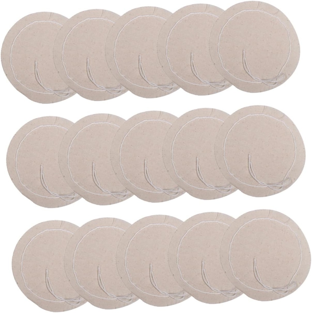 Luxshiny 20pcs Cotton Espresso Cloth Filter Replacement for Syphon Maker Drip Coffee Accessories