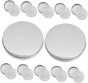 12pcs Metal Candy Tins with Lids Round Storage Containers for Treats Crafts and Versatile Jars for Cookies Candies and Molds Decorative and Portable Design