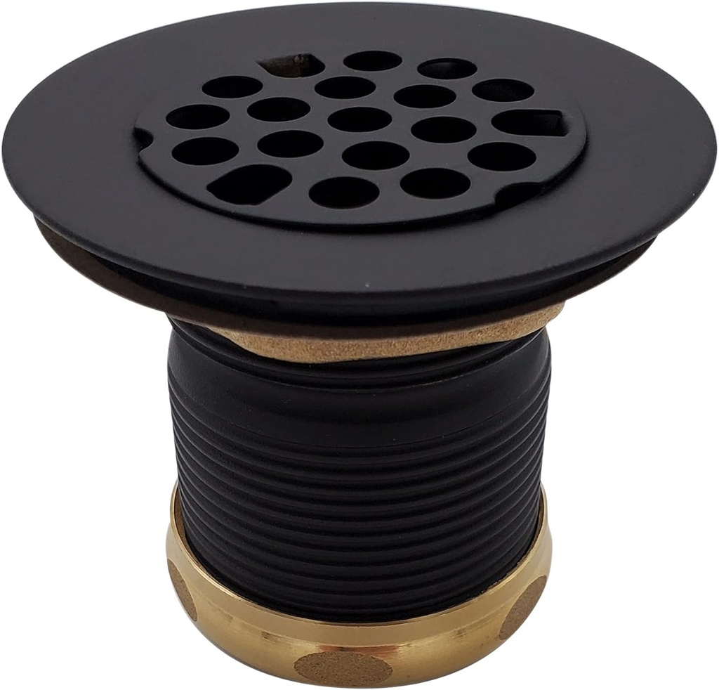 Westbrass Grid Basket Style Bar Sink Strainer, Matte Black, D2181-62