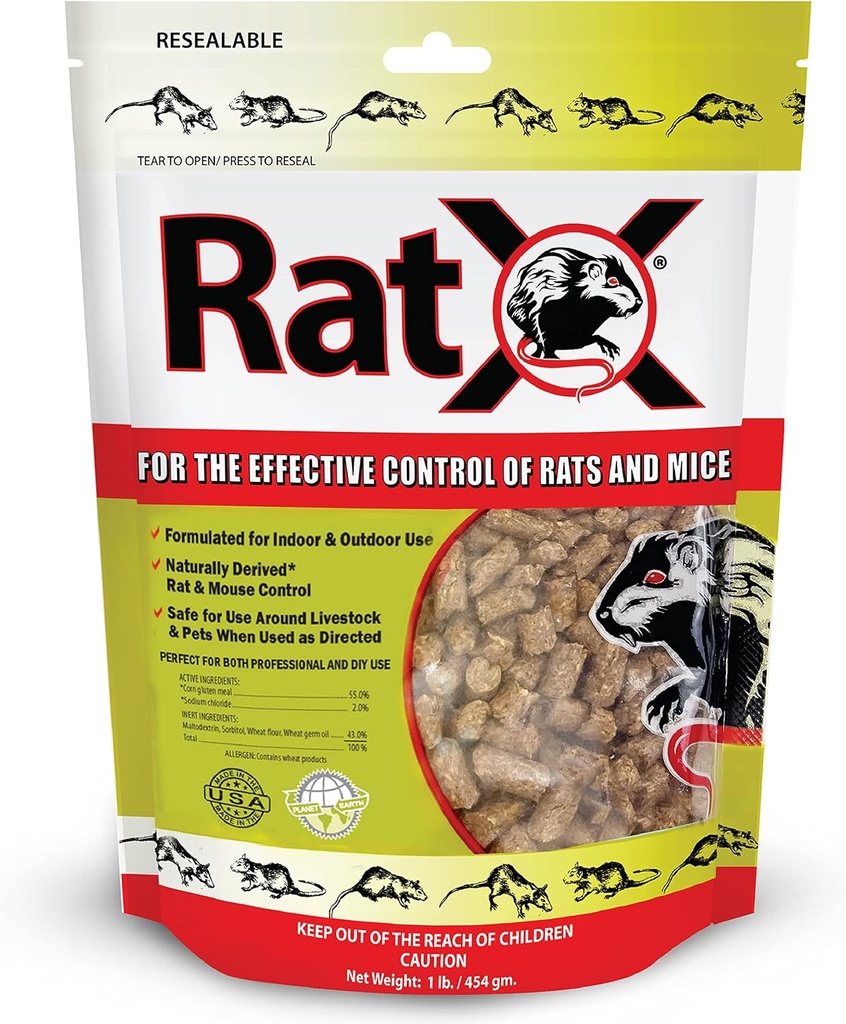 RatX All-Natural Humane Rat And Mouse 1 lb. Bag - EcoClear Products 620101