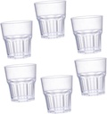 Ciieeo 6Pcs Unbreakable Acrylic Whiskey Cups Stylish Drinking Mugs for Beer Cocktails and Mixed Drinks Tequila Glasses for Parties and Gatherings