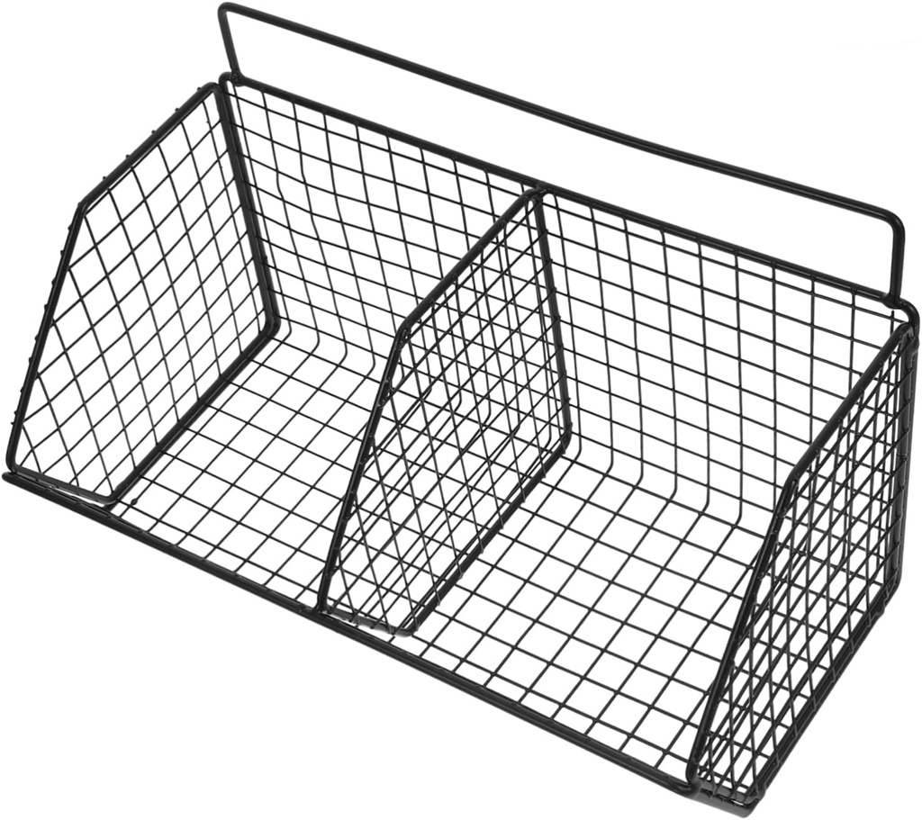 Wall Mounted Onion and Vegetable Storage Basket Multifunctional Wire Kitchen Organizer for Fruits and Vegetables Space-Saving Hanging Design for Pantry and Kitchen