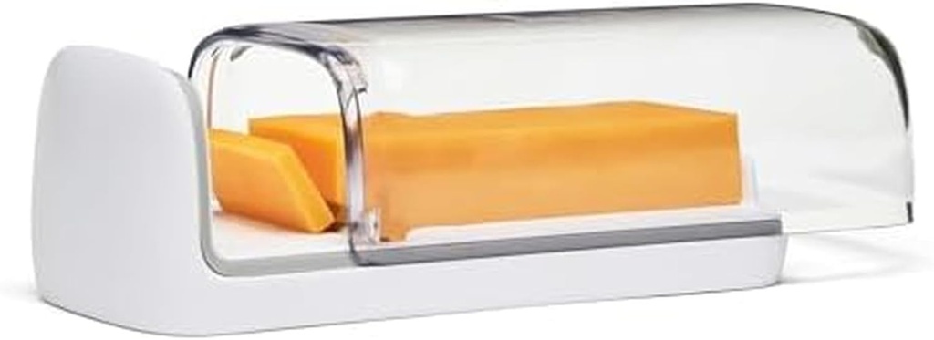Chef'n 2-in-1 Cheese Slicer Storage Container, Gift For The Cheese Lover