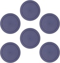 CIBI Food Storage Container Lids (2 Cups, Blue - 6PK) For Pyrex and Anchor Round Glass Containers, Dishwasher and Microwave Safe Replacement Lids