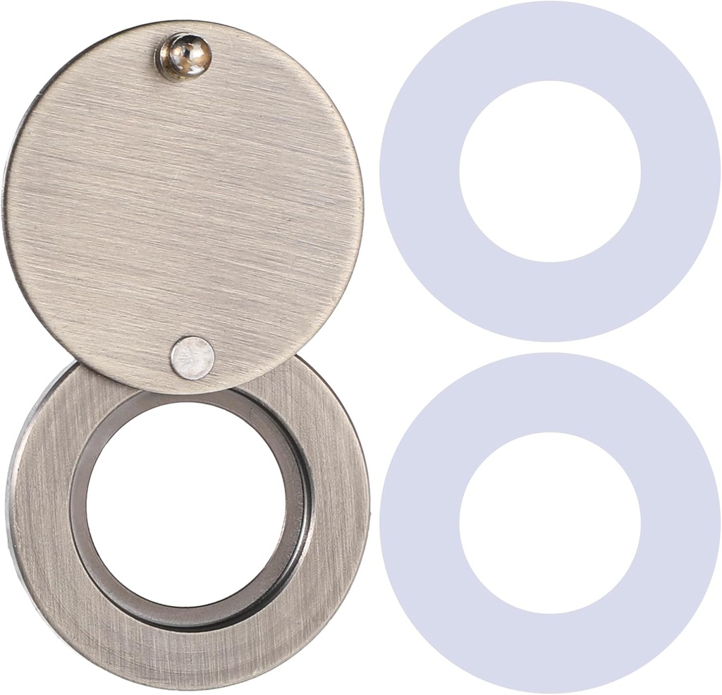 Peephole Cover, Home Security Peephole Protector, Solid Stainless Steel Privacy Door Viewer Cover with Double-Sided Self-Adhesive Tape, Antique Bronze, for Hotel Dormitory Office