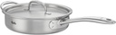 Fissler M5 Pro-Ply 5-ply Stainless Steel Sauté Pan, 3 Quart, with Metal Lid