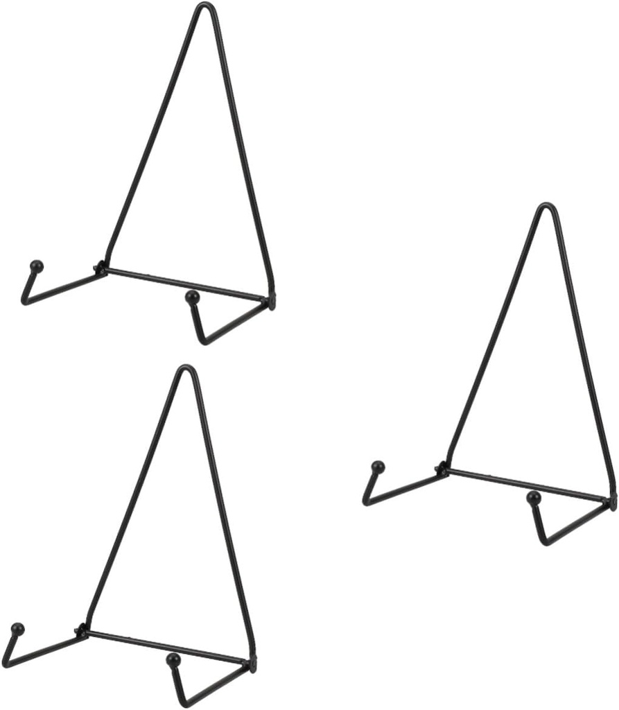 3pcs Wall Hanging Plate Hanger Display Stand for Artwork Decorative Plates and Photos - Design for Use