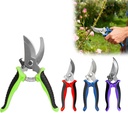 4PCS Garden Pruning Shears-7.5 Inch Stainless Steel Pruning Snips,Garden Scissors Handheld for Gardening Cutting Flower Tree Trimming Tools (4)