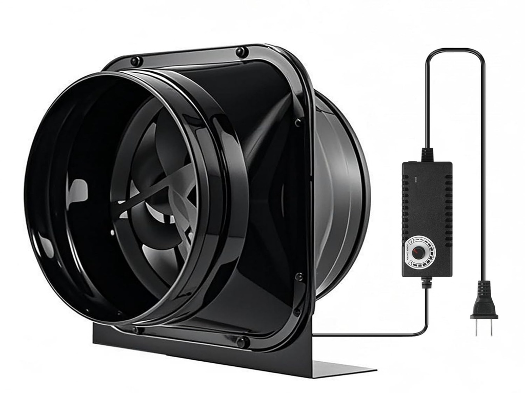 8 Inch Inline Duct Ventilation Exhaust Fan 708CFM Duct Intake Fan High Efficiency Air Fan Quiet Copper Motor for Ducting Vents Bathroom Kitchen Grow Tents Hydroponics (8 Inch-708 CFM)