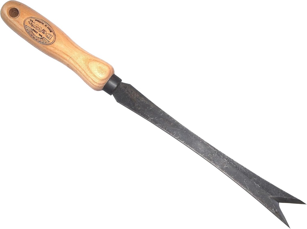 DeWit Daisy Grubber – Bio Weed Remover for Dandelions & Tough Weeds – Hardened Boron Steel with Ash Wood Handle