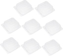 Luxshiny 100PCS Baking Boxes PVC Cake Packing Boxes for Bread Pastries and Desserts for Parties and Events