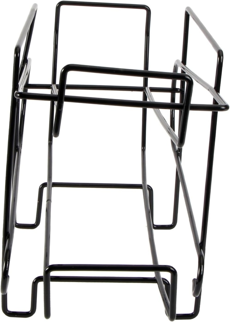 Garneck 1pc Rolling Beverage Holder Rack Black Kitchen Canning Storage Organizer for Refrigerator Pantry Cabinet for Soda Juice Drink Organization