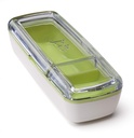 Joie Snack On the Go Divided Container, Two Compartment Storage Box Keeps Foods Separate, Leakproof and Airtight, Ideal for Veggies and Dip or Cheese and Crackers, Colors May Vary