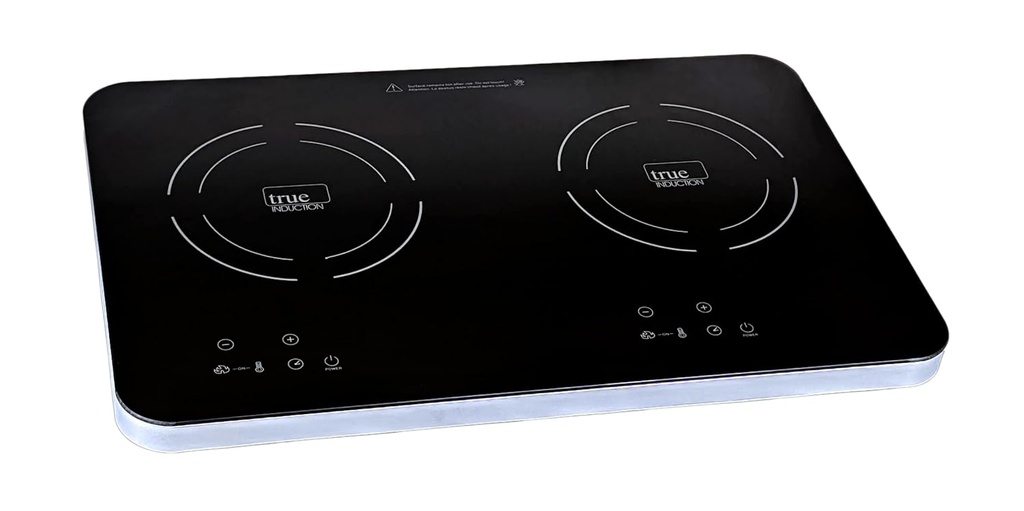 TI-2C 23 inch Portable Dual Induction Glass-Ceramic Cooktop, 1750W, UL1026 Certified