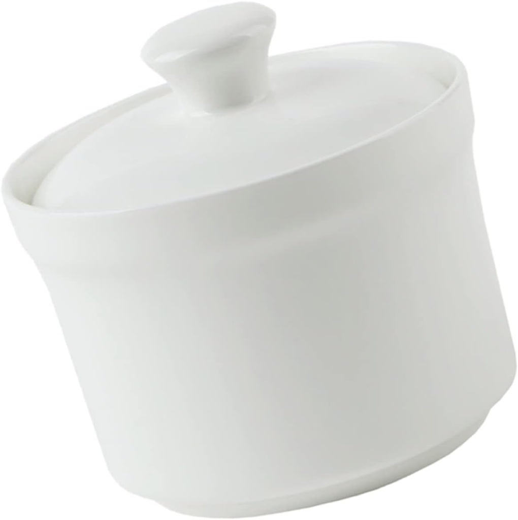 BESTYASH Ceramic Stew Bowl Lid Small Soup Pot for Steaming and Cooking Dishwasher Safe Kitchen Steaming Bowl for Soups Desserts and Baby Food