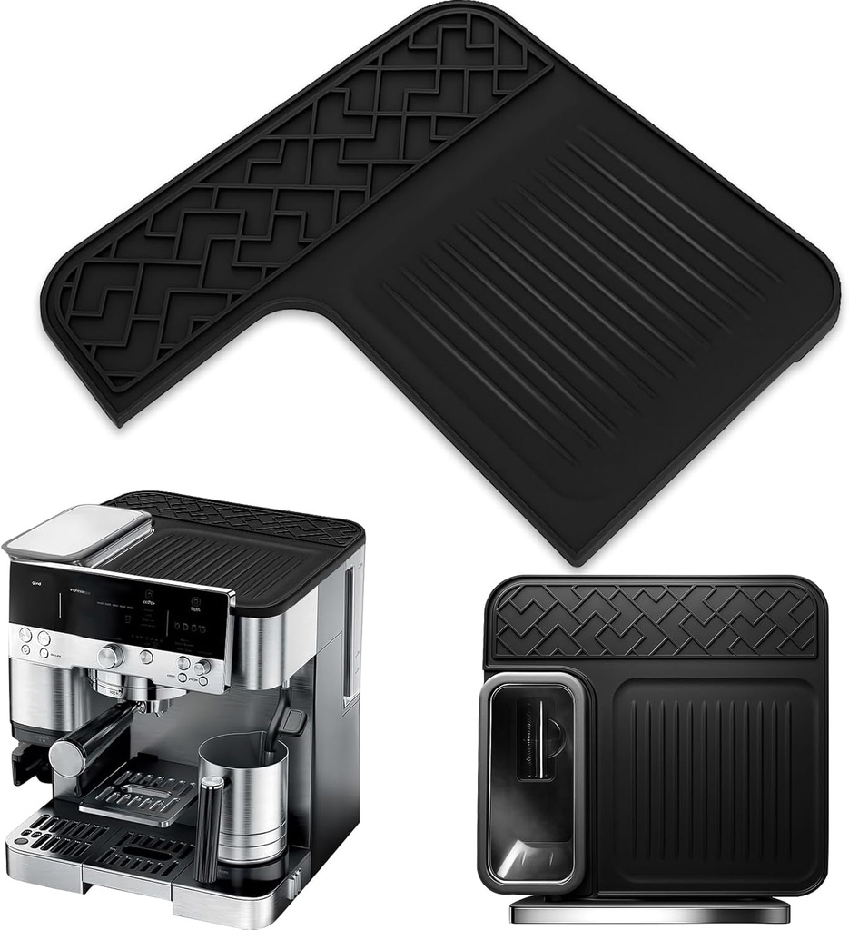 Juome Top Mat for Ninja Luxe Cafe Coffee Espresso Machine ES601& ES701, Food-Grade Silicone Cover Protects Top Surface, Waterproof Anti-Slip Heat-Resistant Accessories for Ninja Luxe Cafe
