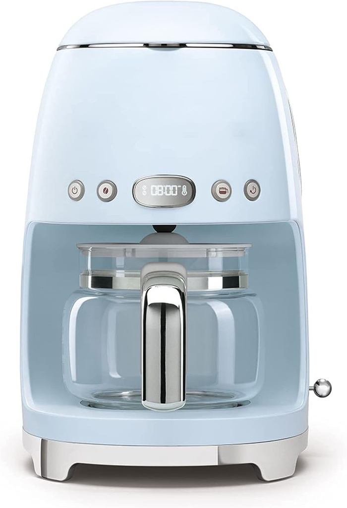 Coffee Machine American Coffee Machine Household Small Drip Coffee Pot Multi-function Insulation Coffee Tea Dual-use Coffee Machine-Blue