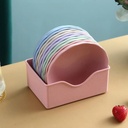 10 Pcs Wheat Straw Plates, 5.5-inch Square Lightweight Unbreakable Dinner Dishes Plates Set, Fruit Dish, Side Dish Plate, Home Storage Plate (Roundness)