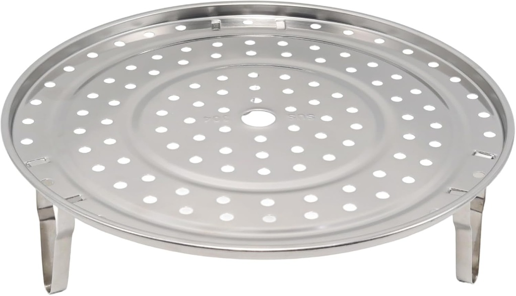10.2" /26cm Stainless Steel Steaming Rack, Multifunction Steam Basket with Removable Legs for Steamer Pot, Instant Pressure Cooker etc (10.2 Inch)