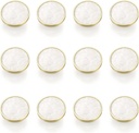 GOBEKOR 12 Pack Cabinet Knobs White Drawer Knobs Kitchen Cabinet Knobs for Dresser Drawers Pulls