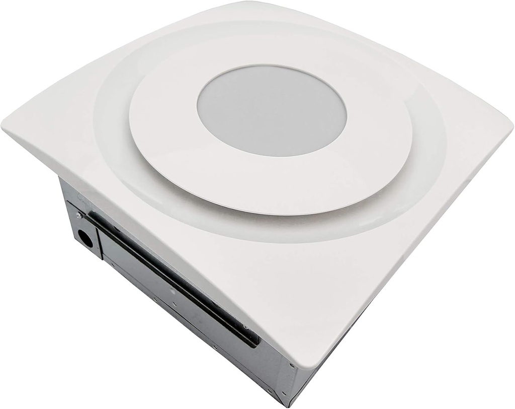 Aero Pure AP904H-SL W Quiet Bathroom Ceiling Ventilation Fan, 11 3/8 x 10 1/2 x 5 7/8, White
