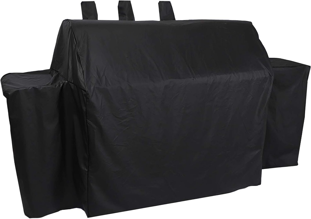 Heavy Duty Waterproof Grill Cover for Char-Griller Duo 5050/5650 Double Play with Side Fire Box