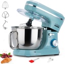 Electric Stand Mixer with 6.5 Quart Bowl, Household Food Mixer 10+p Speeds 660W, Kitchen Tilt-Head Bread Dough and Cake Mixers with Dough Hook, Whisk, Beater, Splash Guard and Egg Separator (Blue)