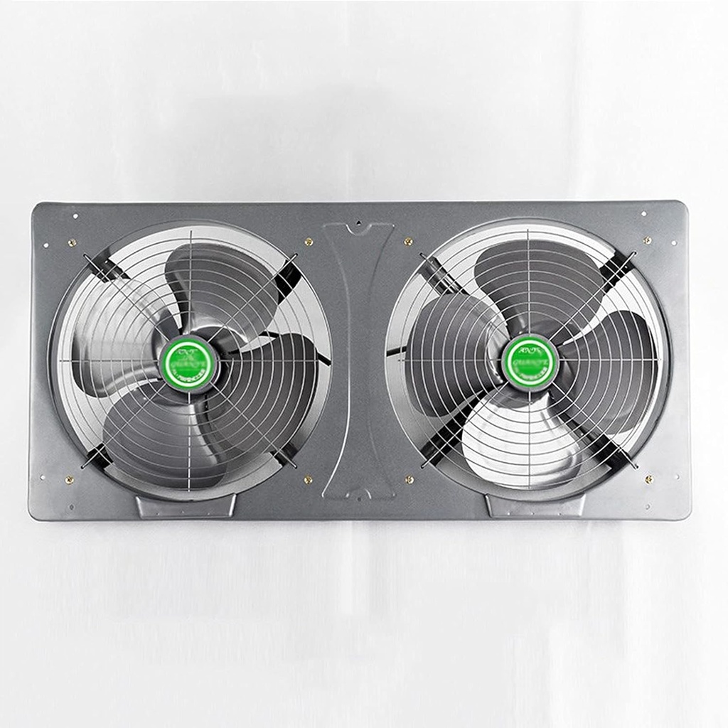 Ventilation Fans Kitchen Fume Extractor Wall-Mounted Double Ventilating Fan with Oil Collecting Box and Net Cover Household Two-Way Exhaust Venti(No Oil Box)
