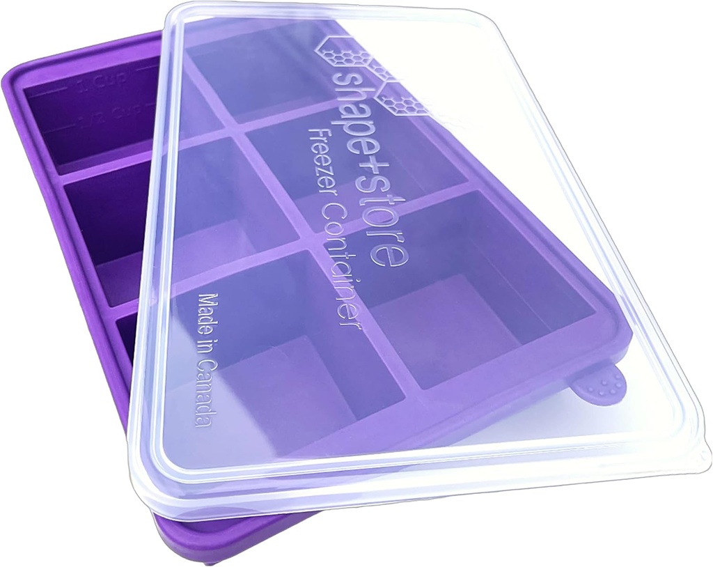 Shape+Store Soup Master 6-in-1 soup freezer container with lid, Storage & Freezer Container, Stores 6 cups of liquid, Pasta, Sauces, Soups, Desserts. Easy-To-Clean & Dishwasher Safe