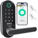Built-in WiFi Smart Lock with Handle & Keypad: Sifely Keyless Entry Front Door Electronic/Electric Digital Fingerprint Deadbolt Knob, Remote Access, Auto Lock, App Control (No Gateway/Hub Needed)