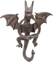 Door Knocker Cast Iron Door Knocker Vintage Ferocious Bat Door Knock for Front Door Door Ring Knocker Classic Design Door Handle Unique
