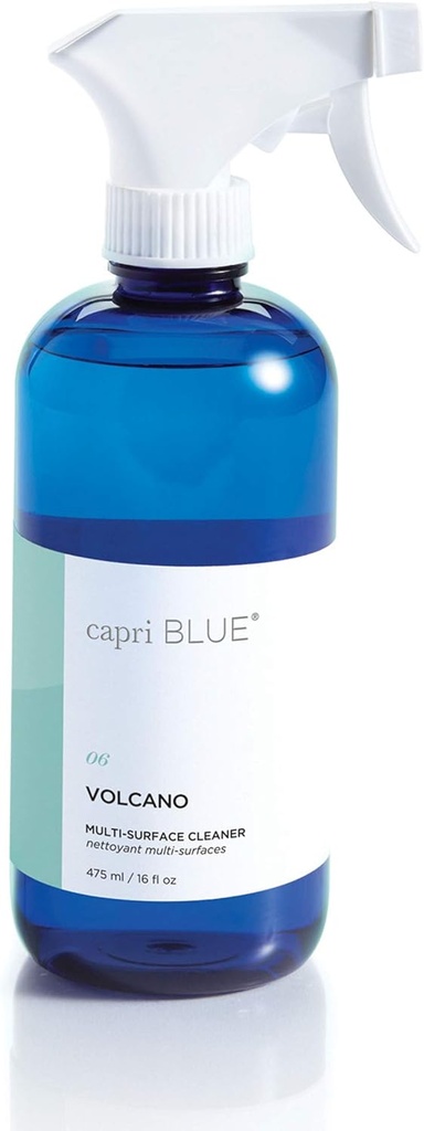 Capri Blue Volcano Multi Surface Cleaner Spray - Multi Purpose Cleaner - Cleaning Spray Safe for Countertops, Granite, & More - Vegan & Cruelty Free Cleaning Supplies (16 fl oz)