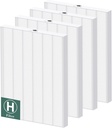 116130 Replacement Filter H Compatible with Winix 5500-2/ AM80 Air Purifi-ers, HEPA Filter for Dust Pollen Hair Pet Dander Smoke, 4 Pack(White)