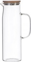 1pc Large Capacity Glass Water Pot Transparent Juice Jug Handle High Borosilicate Glass Pitcher for Iced Tea and