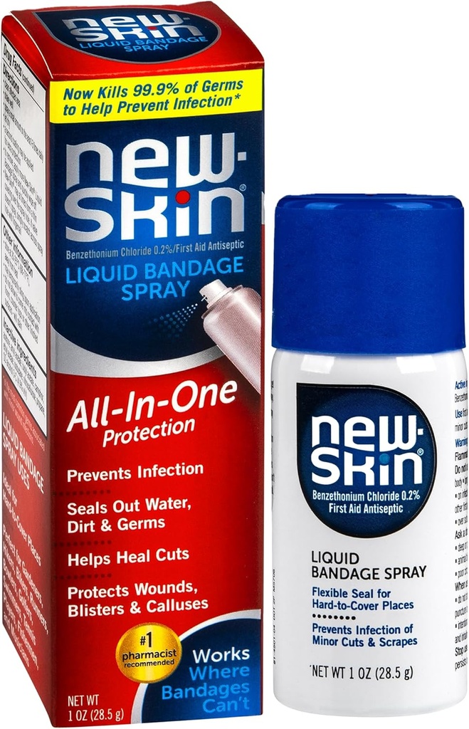 New-Skin Liquid Bandage Spray, 1 Ounce (Pack of 1) - Packaging May Vary