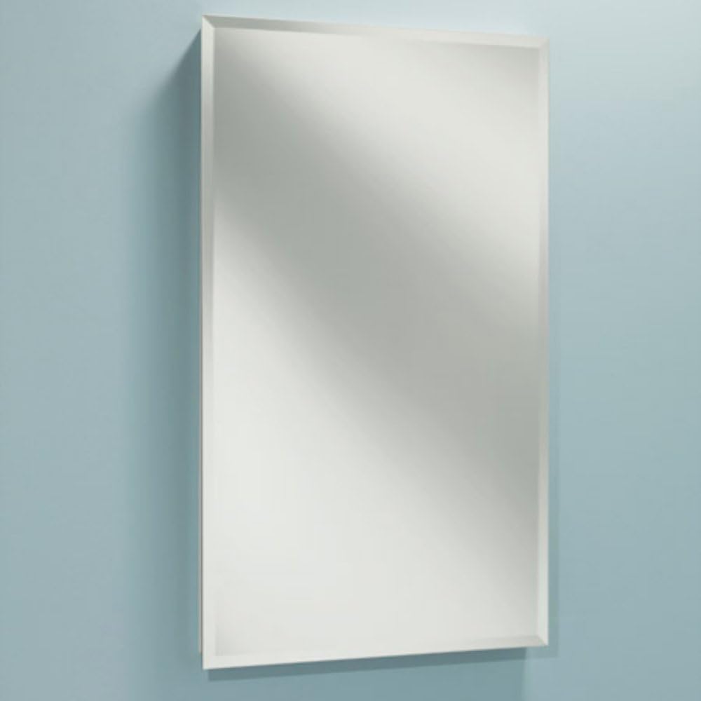 Jensen B7733 Focus Single-Door Recessed Medicine Cabinet, 3-Shelves