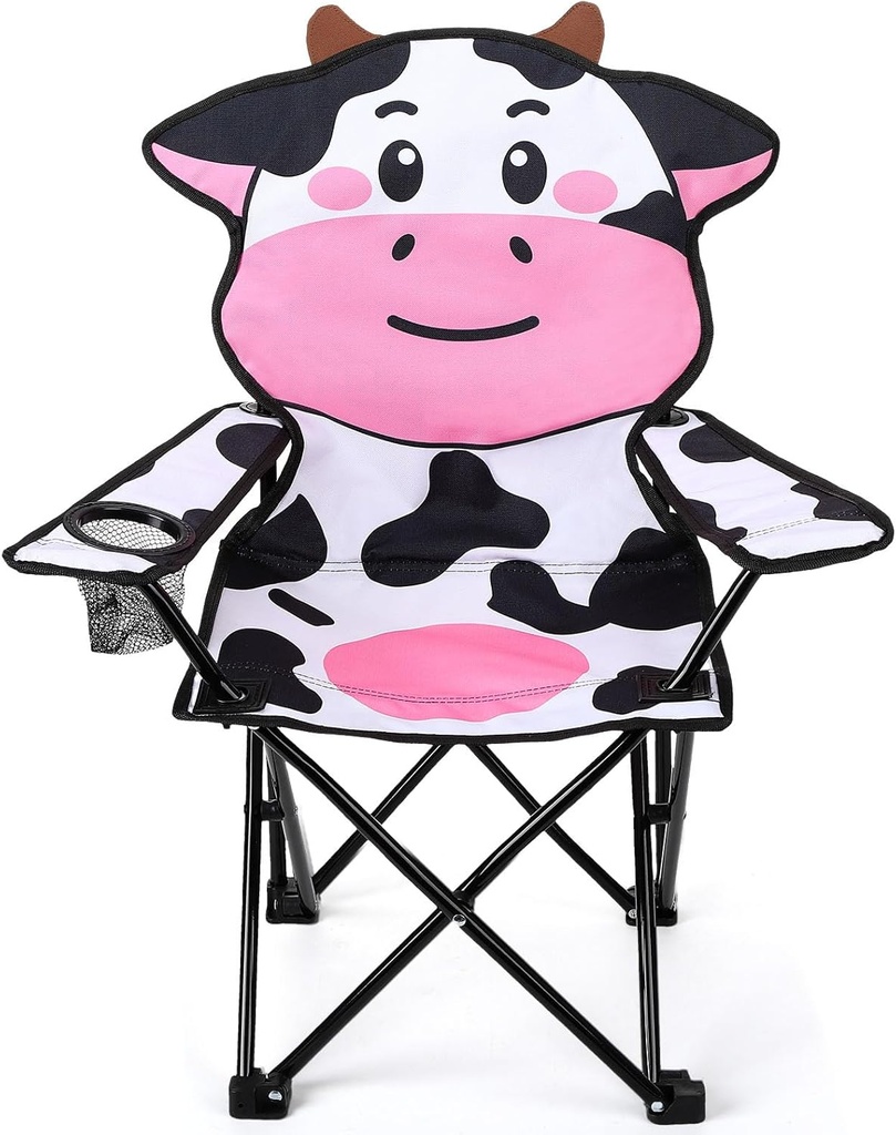 KABOER Kids Outdoor Folding Lawn and Camping Chair with Cup Holder and Carrying Bag, Children's Camping Chairs